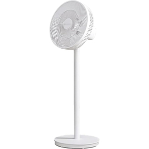 Black White Electric Household Inch Rechargeable Battery Operated <b>Remote</b> <b>Control</b> Cooling Pedestal Floor Standing <b>Fan</b> Brushless - Product Image 1