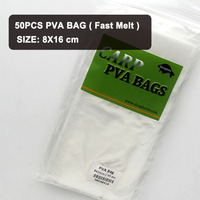 Sac de pêche en PVA soluble dans l'eau avec Taska Breakdown PVA pour carpe sac d'appât à bouillette grossière sac d'alimentation de pêche