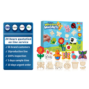 Artigianato in Legno Personalizzato Adatto per Lavoretti Fai-da-Te dei Bambini, Forme di Animali e Fiori in Legno da Dipingere - Product Image 1