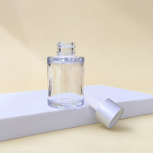 <strong>35ml</strong> Clear Paint Transparent Square Rectangle Serum Essential Cuticle Oil Glass Dropper <strong>Bottle</strong> - Product Image 5