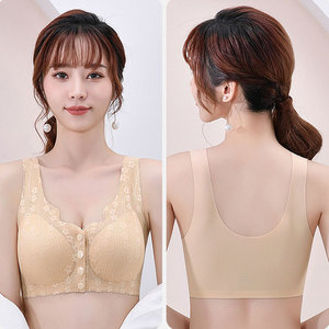 Successo estivo davanti-biancheria intima senza cuciture aperta per madri di mezza età e anziane, <span class=keywords><strong>reggiseno</strong></span> Sexy in pizzo taglie forti da donna - Product Image 2
