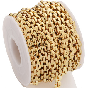 Correa de Reloj de Acero Inoxidable, Cadena Chapada en Oro de 18k, Accesorio de Joyería DIY - Product Image 5