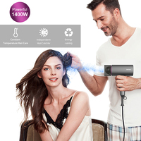 PRITECH Sèche-cheveux professionnel pliable de haute qualité pour salon de voyage