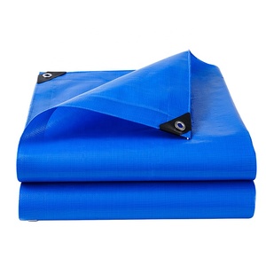 Bâche en PE bleue enduite 150 g/m² 4x6 m, imperméable, anti-UV, robuste, pour couvrir les marchandises des camions, avec œillets en aluminium et bords renforcés - Product Image 3