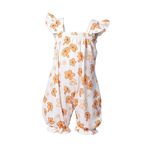 A26-15 Venta Directa de Fábrica, Personalizado OEM-ODM, Mono con Estampado Hawaiano y Cuello Redondo para Bebés, Mono Estampado para Niños Pequeños - Product Image 1