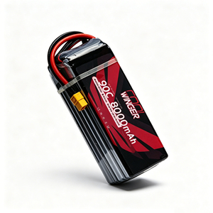 8000mAh 90C 6S 23.1V LCO LIVH Pouch Lithium Ion Battery Pack 1000 Cycles Wide Temp -40℃~60℃ <b>Accessory</b> for FPV Racing <b>Drone</b> - Product Image 2