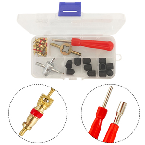 Kit d'outils de réparation pour l'installation de valves de pneus magnétiques pour voitures et vélos, ensemble de 34 pièces, combinaison multifonctionnelle pour moto - Product Image 5