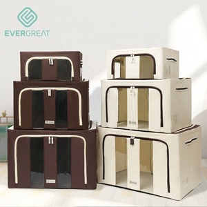 Hot Selling Nordic Style Room Home Storage Bins Portable Folding Oxford Fabric Cloth Home Storage Boxes Organization