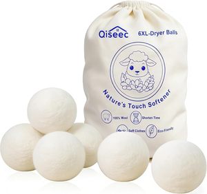 Boules de séchage pour sèche-<span class=keywords><strong>linge</strong></span>, lot de 6, faites à la main, réutilisables, en laine biologique, écologiques, compatibles avec les machines à laver XL, sans mauvaises odeurs - Product Image 6