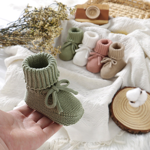 Mimixiong Vendita Calda Regalo <span class=keywords><strong>per</strong></span> Baby Shower Calzini <span class=keywords><strong>per</strong></span> <span class=keywords><strong>Neonati</strong></span> in Cotone Lavorato <span class=keywords><strong>a</strong></span> <span class=keywords><strong>Maglia</strong></span> Scarpe <span class=keywords><strong>per</strong></span> Bambini Piccoli - Product Image 3