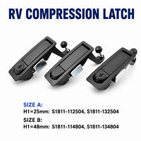 Loquet de compression en alliage de zinc pour VR, serrure de placard encastrée, verrou à levier réglable pour caravane, remorque, boîte à outils