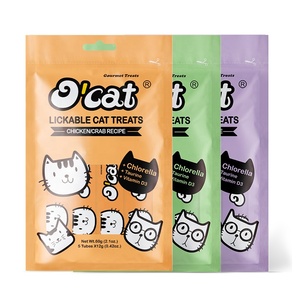 Fábrica personalizada al por mayor comida húmeda pollo cangrejo sabores gato golosinas tiras naturales para gatos bocadillos gato golosinas lamibles - Product Image 5