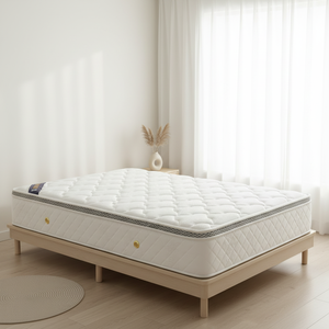 Colchón Híbrido Comprimido Profesional Ortopédico de Espuma Viscoelástica King-Size con Resortes Bonnell para Habitaciones de Hotel al por Mayor - Product Image 1