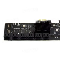 Tarjeta de expansión PCIe SATA, tarjeta controladora PCI Express de 12 puertos SATA 3,0 SSD, adaptador PCIe x1 6Gbps SATA3 para escritorio Windows