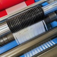 Machine automatique de stratification et de refendage d'autocollants d'étiquettes en film plastique PET