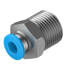 ข้อต่อเร็วแบบนิวเมติกที่ทนทาน QS-3/8-8 (สำหรับการเชื่อมต่อท่อลมขนาด 8 มม.) - Product Image 1