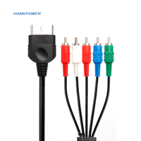 Câble AV composant HD de 1,8 m pour XBOX, câble de connexion adaptateur audio-vidéo pour téléviseur haute définition