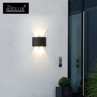 DGLUX Cob en aluminium haute luminosité étanche Ip65 Villa jardin Installation murale extérieure 4w Led applique murale