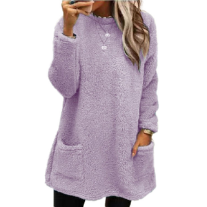 <span class=keywords><strong>Felpa</strong></span> con cappuccio a maniche lunghe in <span class=keywords><strong>peluche</strong></span> da <span class=keywords><strong>donna</strong></span> Yuhong, stile europeo e americano, con stampa logo frontale, stile formale per tutte le stagioni. - Product Image 5
