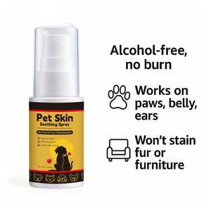 Haustier-Hautberuhigungsspray - Silberionen Anti-Juckreiz & Antibakteriell, Lavendel Beruhigend, 24h Feuchtigkeitsspendend, Spülfreier Feinspray - Product Image 3