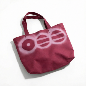 Bolsa de Lona Color Vino Tinto MSF, Gran Capacidad, Estampada, con Asa para Hombro, Cierre de Cremallera, para Compras, Viajes y Uso Diario - Product Image 1