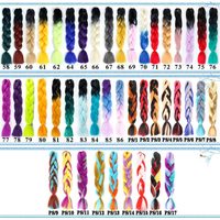 Extensions de tresses synthétiques pré-étirées Jumbo Wicks pour tresses africaines, style Box Braiding, effet crochet, teintes, collection Ultra Hair Expression