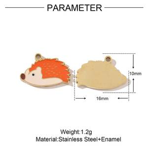 Gioielli di alto livello per le donne di tendenza unico ciondolo riccio carino dolce cane fatto a mano fai da te <span class=keywords><strong>conchiglia</strong></span> di mare ciondoli per collana - Product Image 3