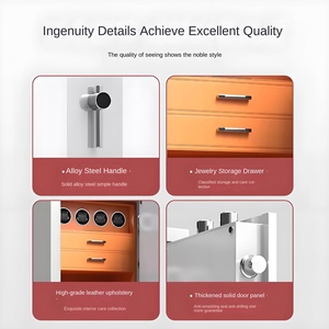 Factory Noble Style White&Black Safe <b>Box</b> Watch Winder Jewelry/Document/Money Safe Cabinet Fingerprint&Electronic <b>Lock</b> - Product Image 5