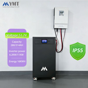 ระบบจัดเก็บพลังงานแสงอาทิตย์แบบไฮบริด 11KW 5.5KW 6.2KW ออลอินวัน สำหรับบ้าน พร้อมแบตเตอรี่ลิเธียม 32KWH 16.1KWH - Product Image 1