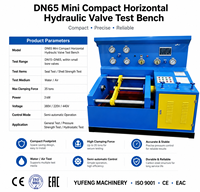 Banc d'essai compact pour vannes hydrauliques horizontales DN15-DN65