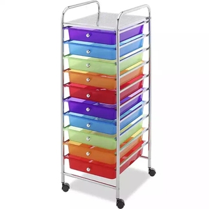 Organizador de tocador moderno blanco Muebles de almacenamiento de dormitorio Gabinete de madera con 6 cajones Cajonera - Product Image 1