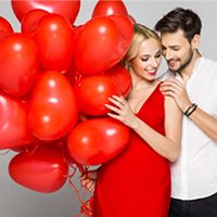 Kit Arche Guirlande de Ballons Cœur Rouge « I Love You » avec Pétales de Rose pour Décorations de la Saint-Valentin