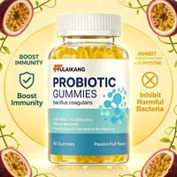 Gummies Probiotiques Personnalisées OEM pour le Marché Nord-Américain – Supplément Santé Intestinale à base de Bacillus Coagulans – Faible MOQ – 60 unités