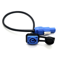 Câble PowerCON de qualité industrielle, prise de panneau de type D pour entrée/sortie, câble de raccordement pour racks d'équipement, audio professionnel et scène