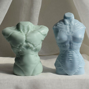 Moule à bougie en forme de Bady pour femme Moule à main Corps masculin Femme <span class=keywords><strong>enceinte</strong></span> Savon Plâtre Résine Moule en silicone - Product Image 2