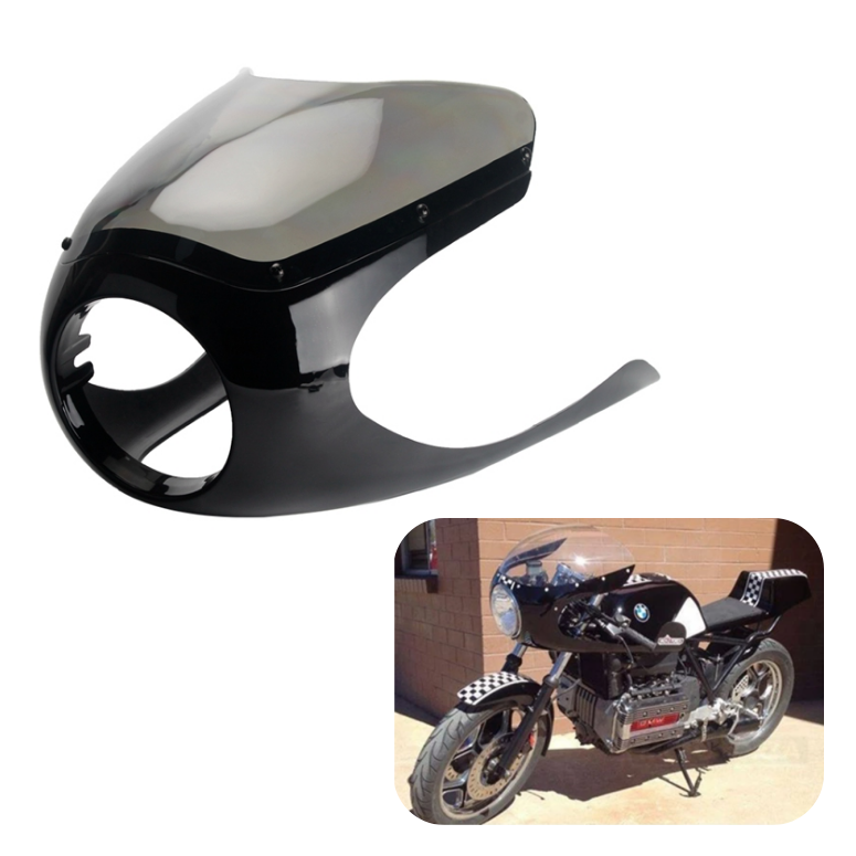 Round Universal Headlight Fairing New Design 6-1/4”