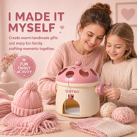 Machine à tricoter créative à 32 aiguilles, métier à tisser circulaire manuel pour enfants, pour chapeaux, écharpes, chaussettes et travaux manuels à domicile