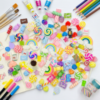 Nouveauté 2026 Breloques en résine à dos plat, motifs animaux variés, thème sucette, pour slime, artisanat DIY de Noël, nail art et décoration de coques de téléphone