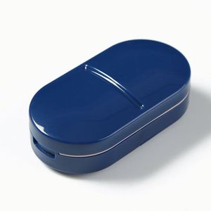 <b>Cutter</b>, Portable Splitter 2-In-1 Pill Case With Stainless Steel Blade, for Small or Large Vitamins Tablets Custom Logo - Product Image 3