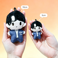 Mini poupée en peluche personnalisée mignonne de 5 cm et 10 cm, douce au toucher, pendentif personnalisé, figurine en peluche tendance, porte-clés, breloque de sac CPC