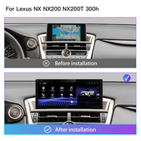 Navigation GPS Android 14 CarPlay pour Lexus NX NX200 NX200T NX300h 2014-2021, Mirror Link, garantie 1 an, écran tactile HD, DSP