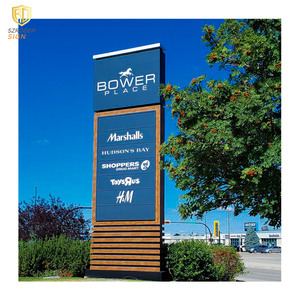 Shenroden menyediakan desain dan disesuaikan aluminium baja tahan karat bebas berdiri luar ruangan tahan hujan tanda Pylon dengan LED - Product Image 3