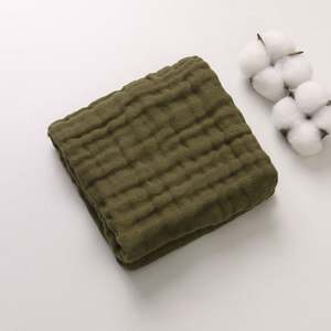 Soft and Absorbent Plain Woven <b>Muslin</b> Fast Dry <b>Baby</b> Towel Gauze Burp <b>Cloth</b> Essential for Feeding - Product Image 4
