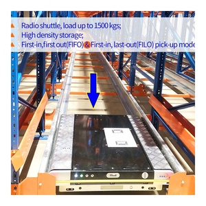 노동력 절약 헤비 듀티 창고 조정 가능한 라디오 팔레트 셔틀 랙 시스템 1000-1500kg 하중 스태킹 랙 및 선반 - Product Image 4