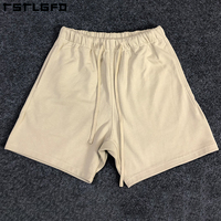 Shorts de sport pour hommes en molleton français 100 % coton 220 g/m² de haute qualité, personnalisés par le fabricant, avec cordon de serrage, pour la course et la gym, idéaux pour l'été