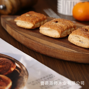 Acacia Wood Serving <b>Tray</b> Large And <b>Small</b> Size For Snacks Fruit Tea Hotel Coffee - Product Image 2