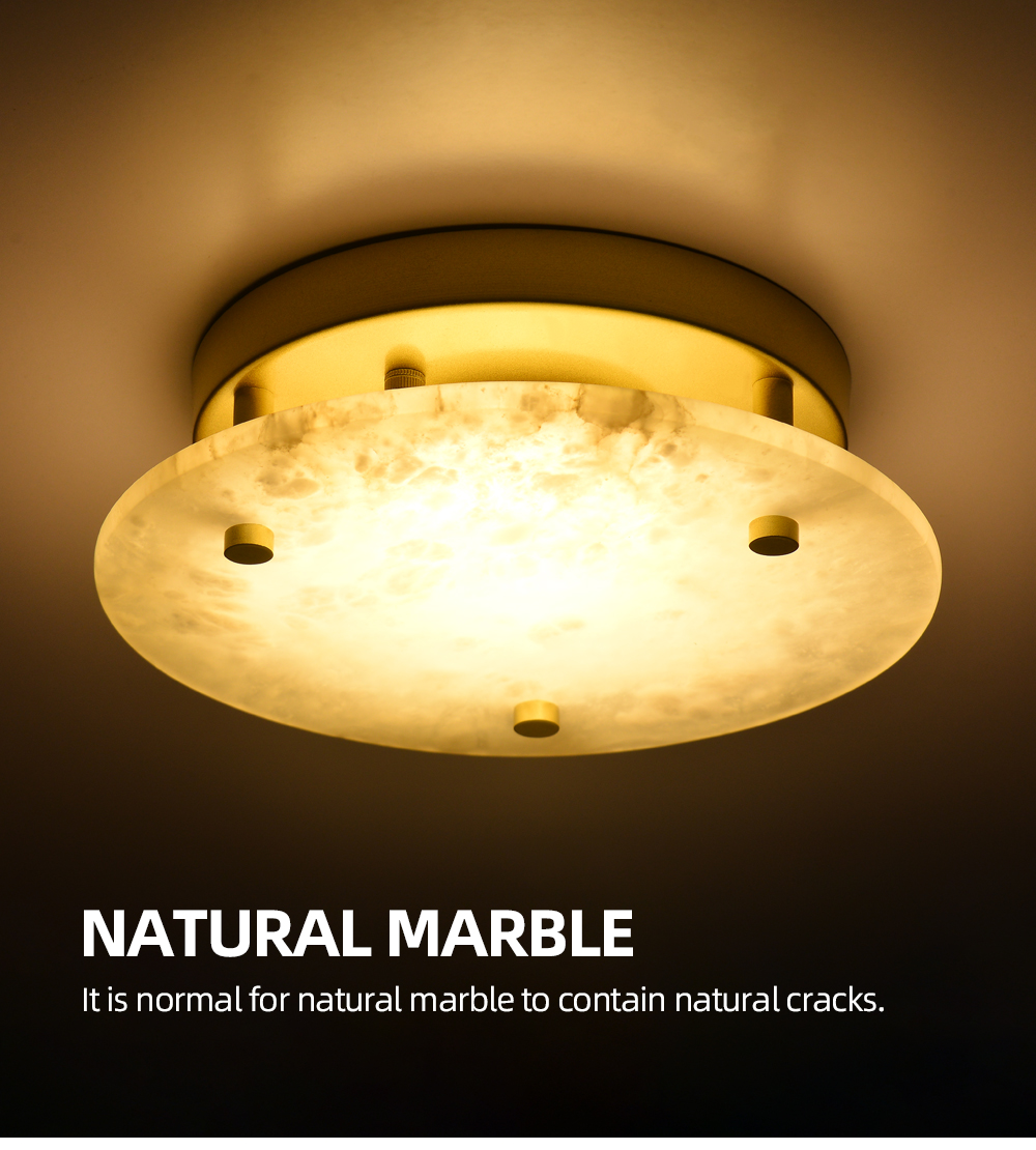 High Quality Marble Ceiling Led Light Ceiling Lamp Modern Surface Mounted Panel Lamp For Living Room