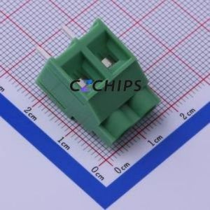 KF7620-7.62-2P Screw Terminal Block Through hole Component (THT),P=7.62mm Connector 1x2P 7.62mm Green Through Hole - Product Image 2