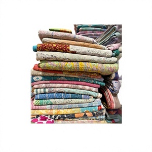 Colcha Kantha Bordada de Algodón Ecológico con Diseño de Patchwork - Textil para el Hogar, Cubre Sofá - Product Image 2