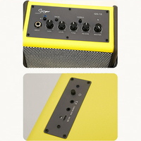 Amplificateur de guitare portable mini 15W avec réverbération et chorus intégrés, prise en charge de l'entrée audio et de l'enregistrement pour la maison et les performances quotidiennes